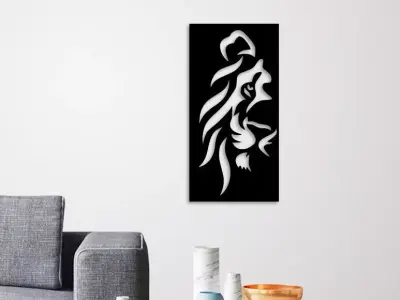 LION HEAD WALL ART 3D print model