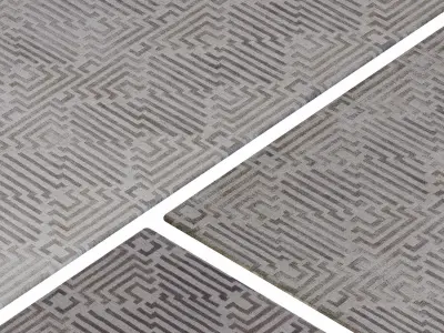 RugCarpet set 27- Geometric Wool Rug - 7k 3D model