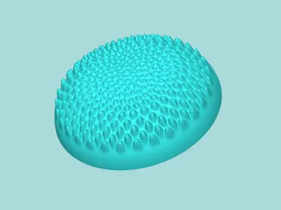 Sunflower Center 03 - Silicone Mold Maker - Template 3D print model