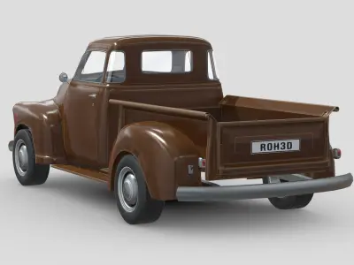 Chevrolet Advance Design Pickup Low-poly 3D model
