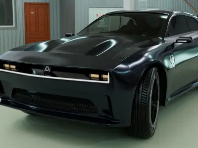 dodge charger daytona srt 2024 Low-poly 3D model