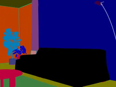 CA - Scandinavian interior scene 3D model