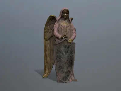 statue 5 Low-poly 3D model