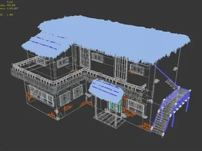 gAME Pei Cheng Building - House 02 3D model