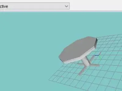round table Free low-poly 3D model