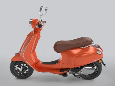 Vespa Low-poly 3D model