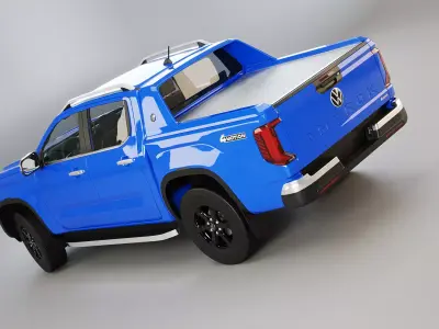 VW Amarok Adventura 2025 Low-poly 3D model