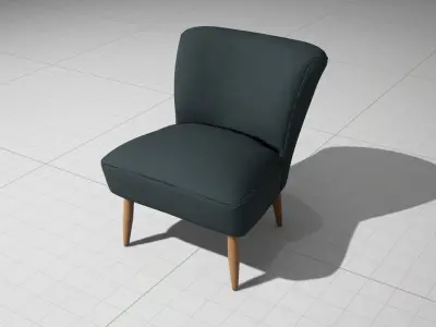 Cocktail Chair Northmore Major UE4 Low-poly 3D model