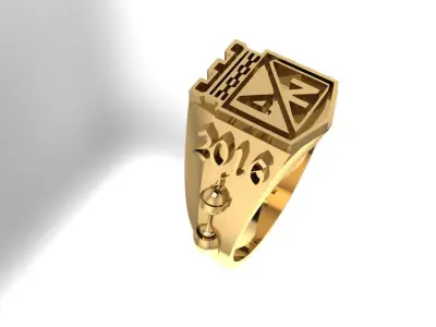 Anillo Nacional Free 3D print model
