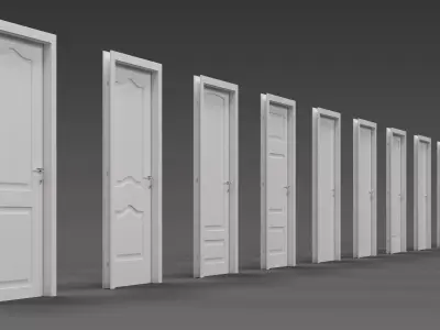Interior Door Set 3D model