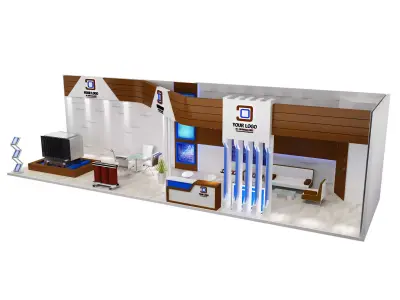 Booth Exhibition Stand a548a 3D model
