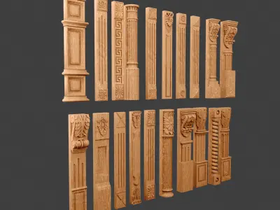 Wood Decor 3D model