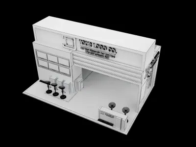 Booth Exhibition Stand a565c  3D model