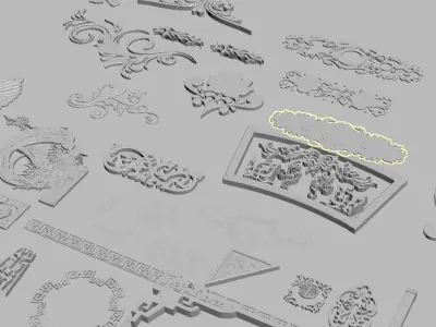 Ancient Chinese Architectural DecorationsAncient Architecture 3D model