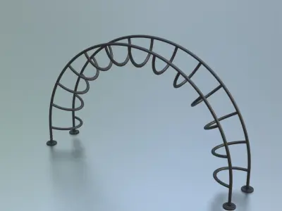 Half Moon Rung Climber Low-poly 3D model