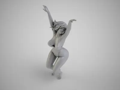 Fall into the Water 3D print model