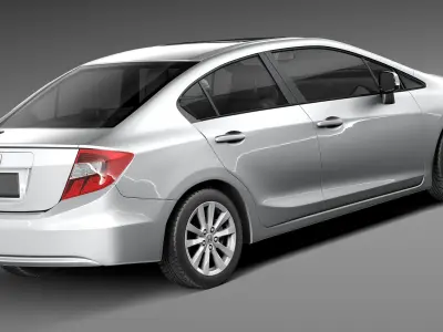 Honda Civic Sedan USA 2013 3D model