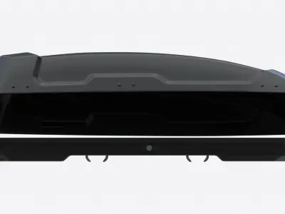 Car Cargo Roof Box Open 3D model