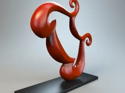 Abstract Figure 3D model 21