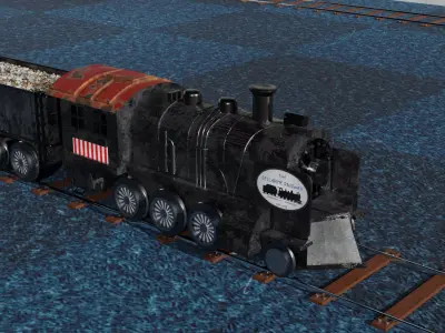 Toy Train 3D model