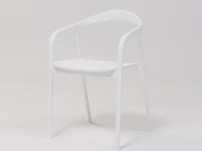 Cafe Chair 51x51x78 Low-poly 3D model