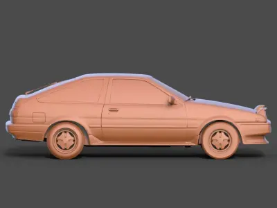 Toyota AE86 3D print model