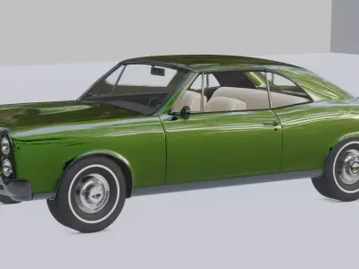 Muscle Car Late 1960s Era 3D model