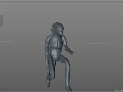 Xenomorph Sculpted Free 3D model