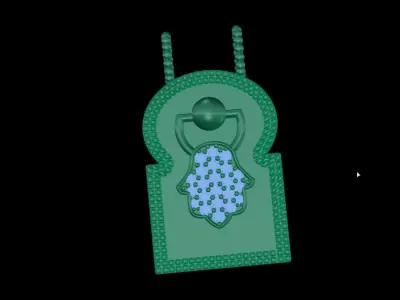 The small simple pendant 3D print model