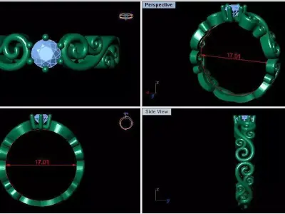 ring of patterns Free 3D print model