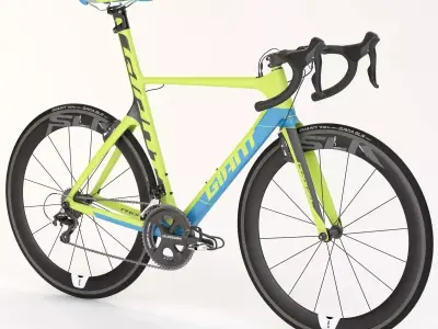 Giant Propel Advanced Sl-2 Green-Blue Sprinter Bicycle 3D model
