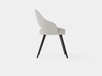Milano dining chair sand Low-poly 3D model