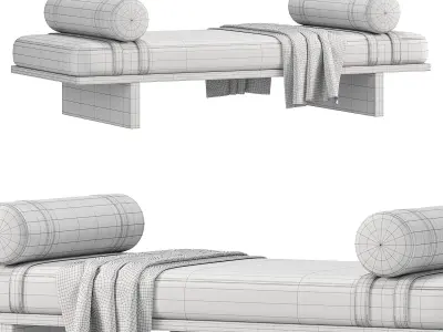 Grace Bench By Willowandalbert 3D model
