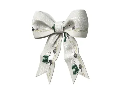 Christmas Bow Ribbon 27 Low-poly 3D model