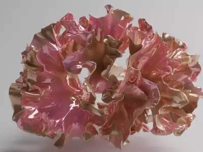 Abstract Coral decor V1 3D model