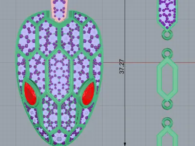 Bvlgari Serpanti snake Necklace  3D print model