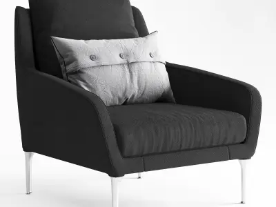 Edouard Armchair 3D model purchase