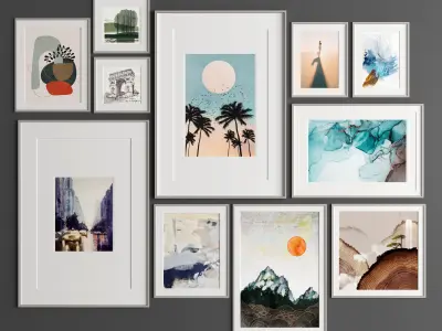 Art Frame 319 Low-poly 3D model