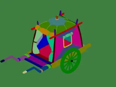 Game Water Delivery Team - Car 3D model