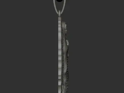 Virgin Mary Pendant 3D print model