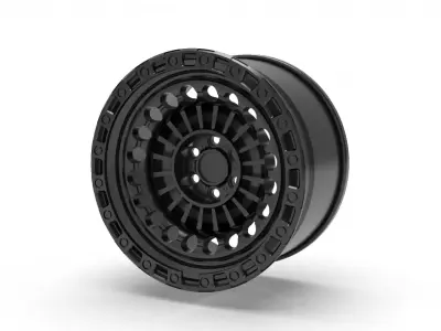 black rhino rim design 3D print model