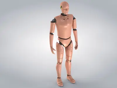 Male Crash Test Dummy -  3 Texture Sets in 1 3D model