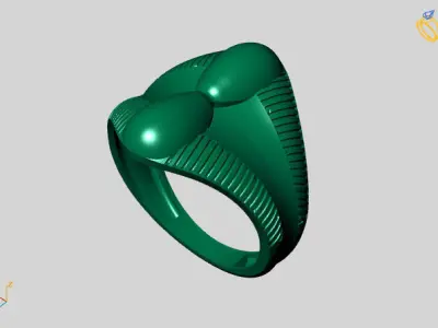 Women Plain Ring STL Models Womens Ring 3dmodels 3D print model 3D print model 60