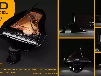 Piano 3D model