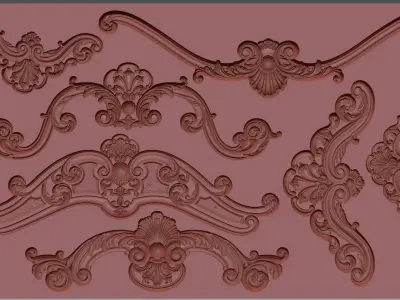 Silicone mold 3D print model