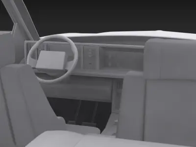 1991 Cadillac Eldorado Printable 1-25 scales 3D print model