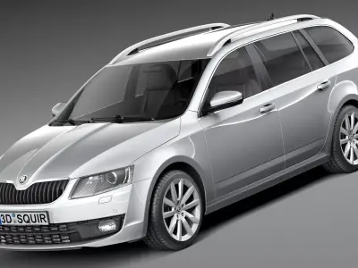 Skoda Octavia 2013 combi 3D model