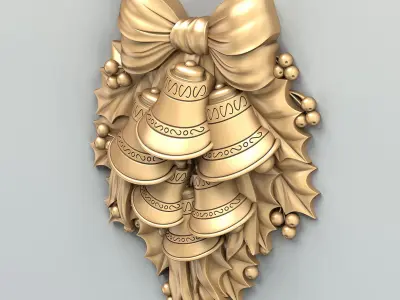 Carved decor central 024 3D model