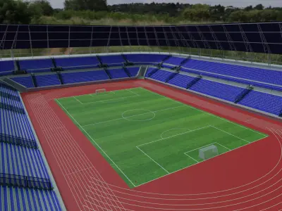 Olympic Stadium Low-poly 3D model buy