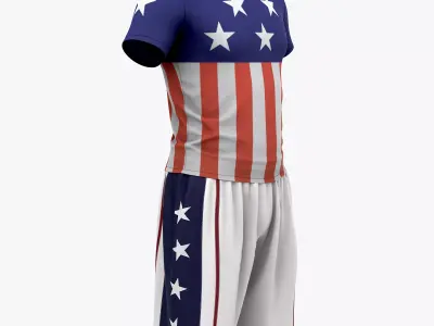 Summer Outfit Low-poly 3D model